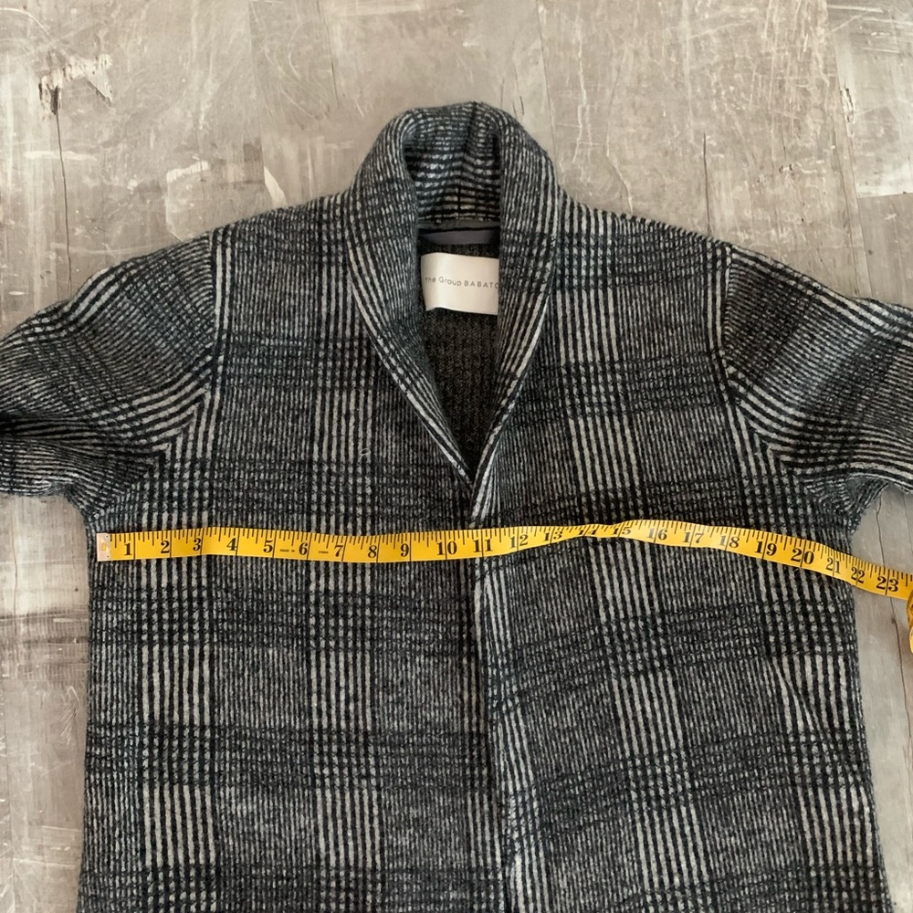100% merino wool plaid jacket with side slits - Picture 4 of 4